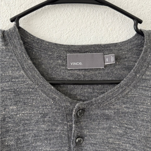 Vince Charcoal Crewneck Sweater for Men - Picture 2 of 7